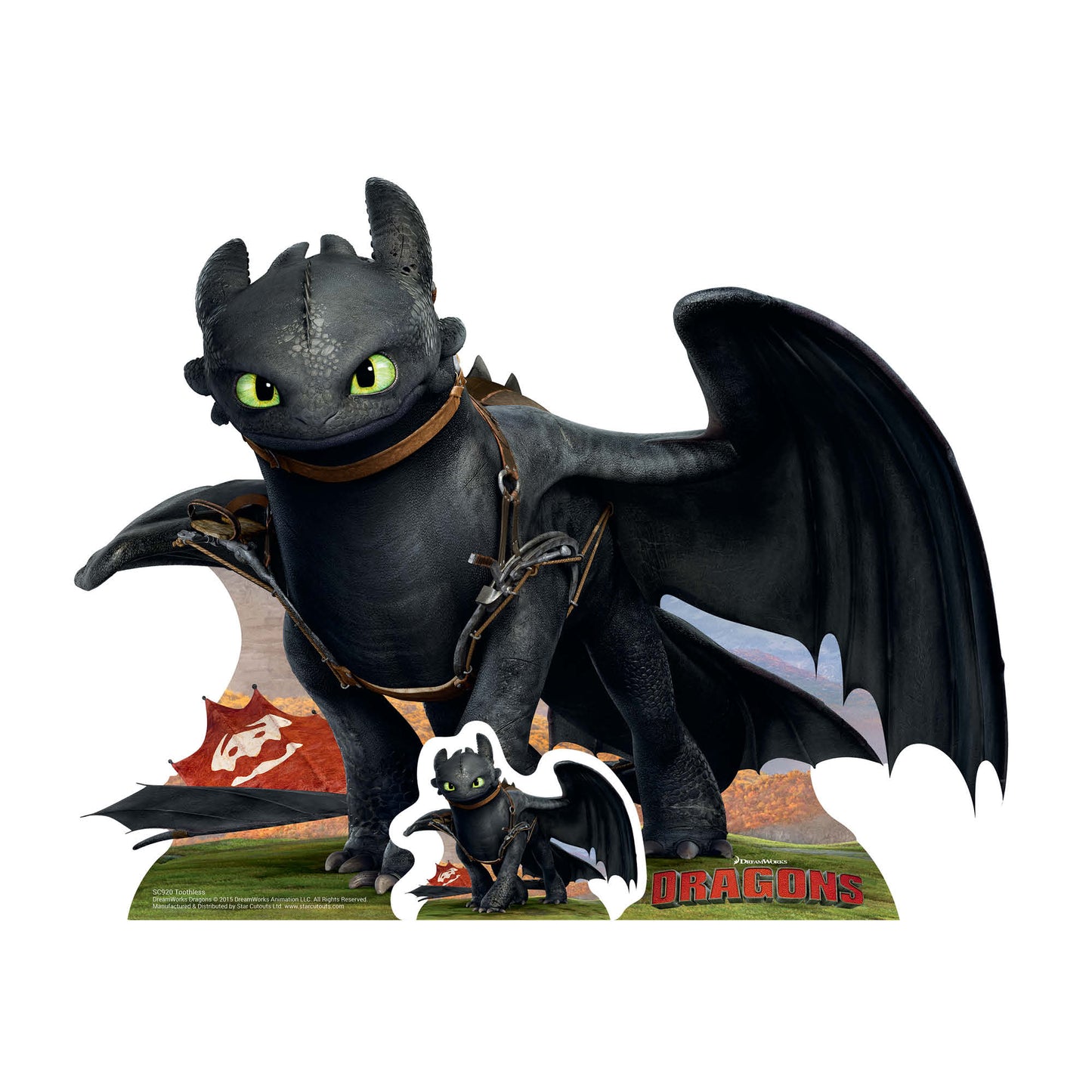 Toothless Dragon Small Cardboard Cutout - mycardboardcutout