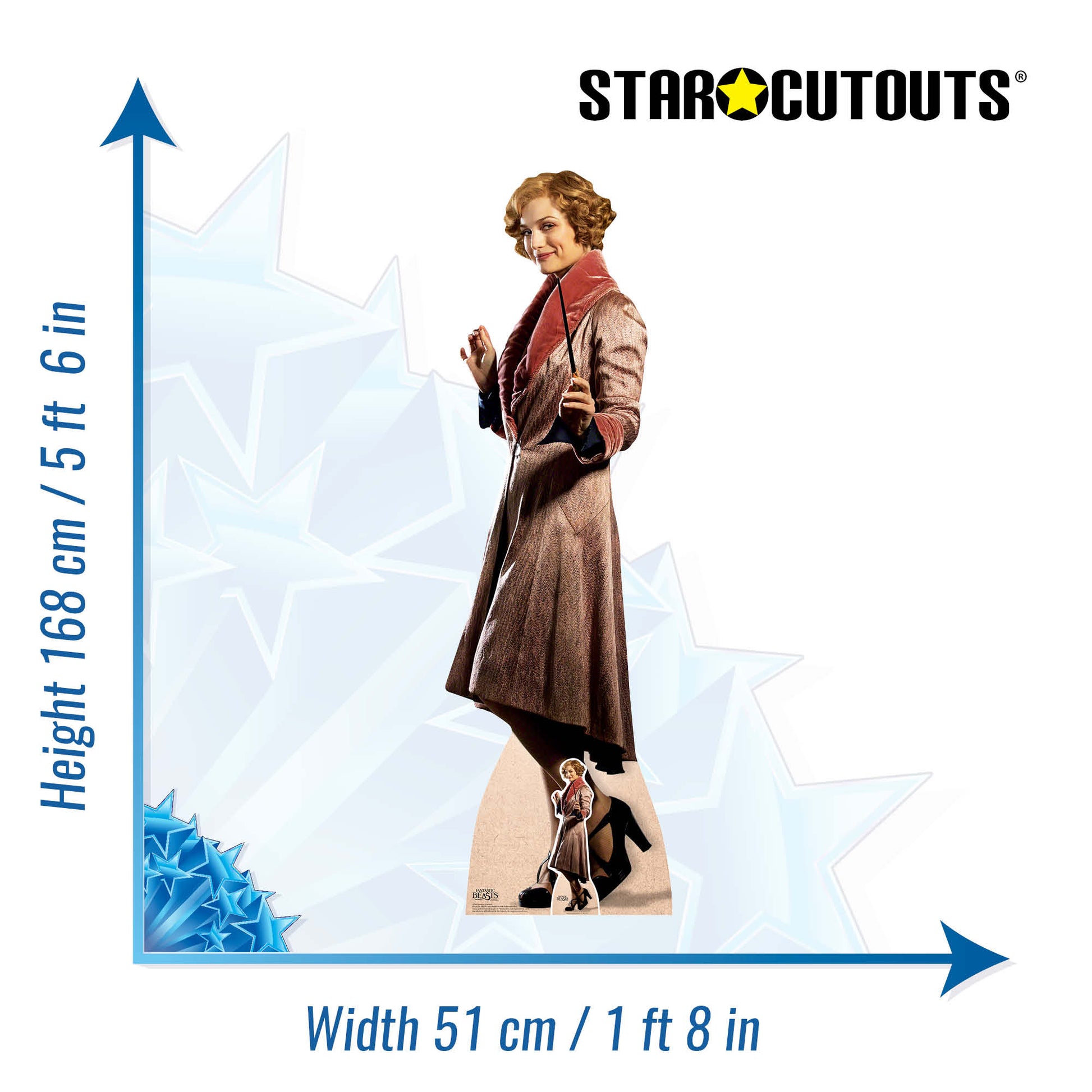 Queenie Goldstein Fantastic Beasts Cardboard Cutout Lifesize - mycardboardcutout