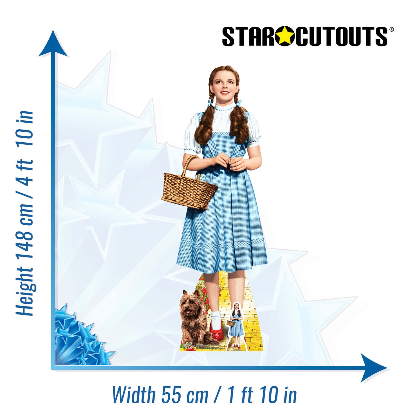Dorothy Follow the Yellow Brick Road The Wizard of Oz Cardboard Cutout