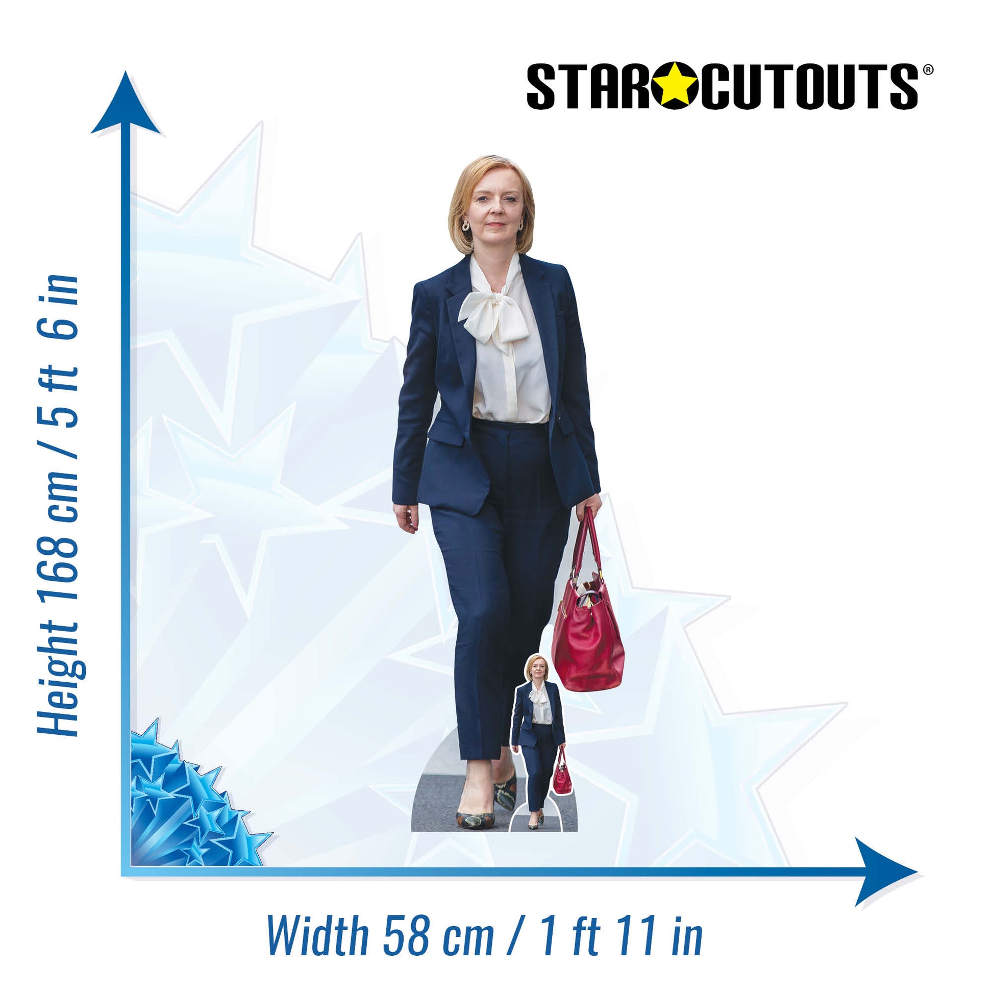Liz Truss Cardboard Cutout Politician - mycardboardcutout