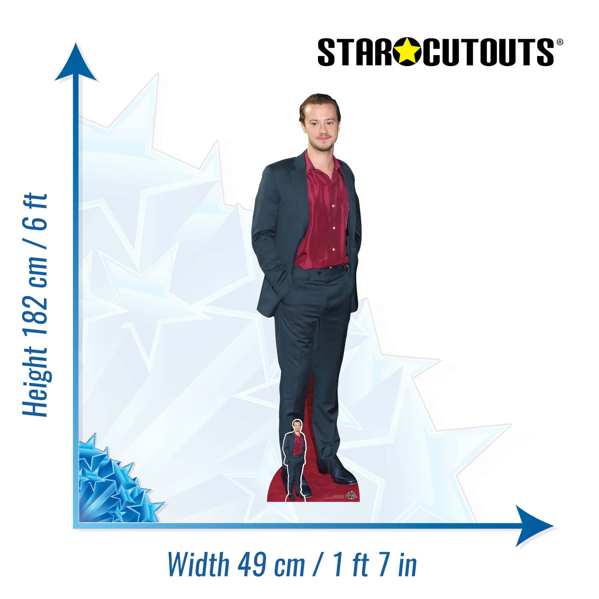 Joseph Quinn Cardboard Cutout Lifesize Stranger Things Actor - mycardboardcutout