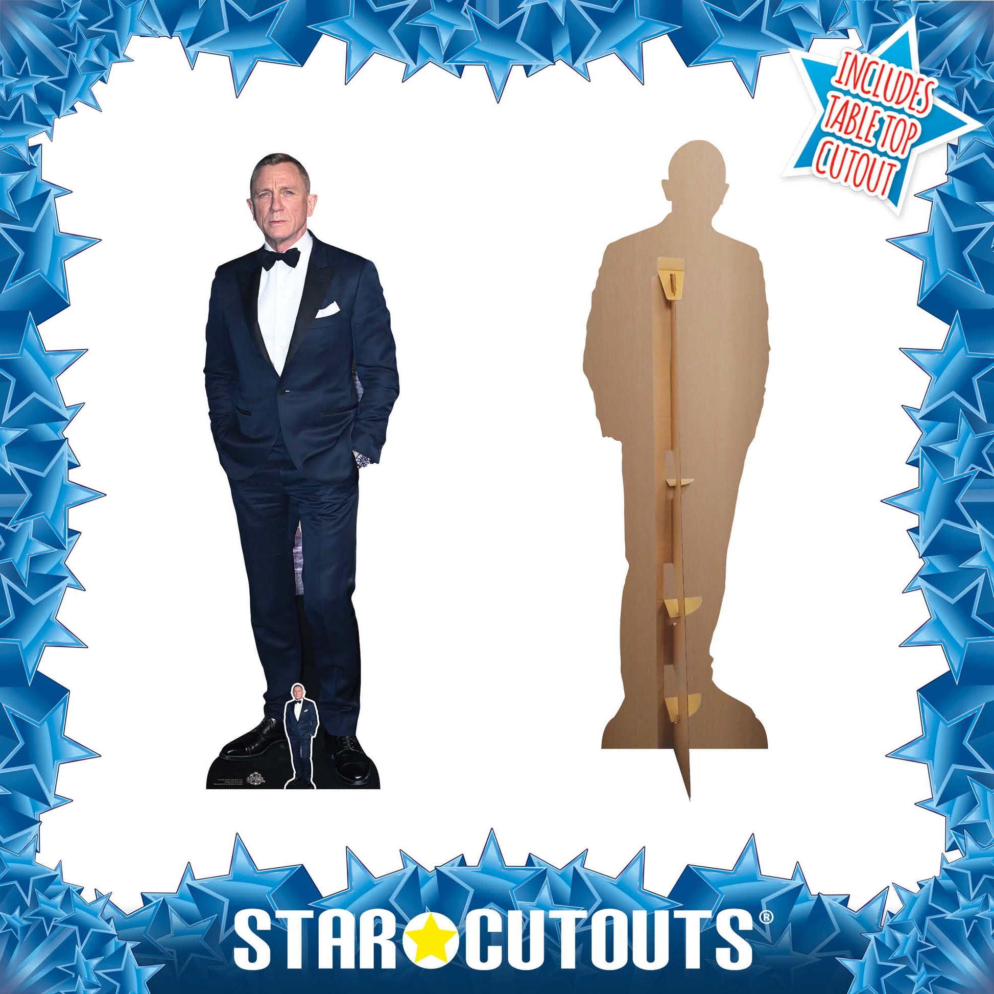 Daniel Craig Black Suit Cardboard Cutout - mycardboardcutout