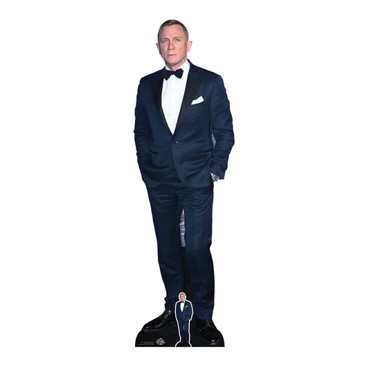 Daniel Craig Black Suit Cardboard Cutout