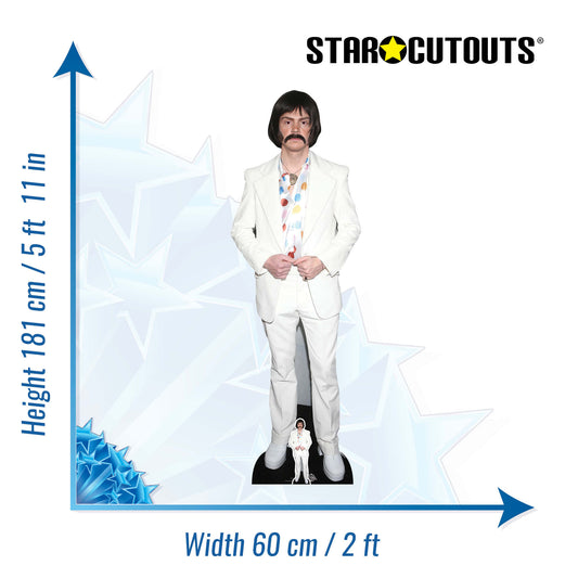 Evan Peters Wig Cardboard Cutout - mycardboardcutout