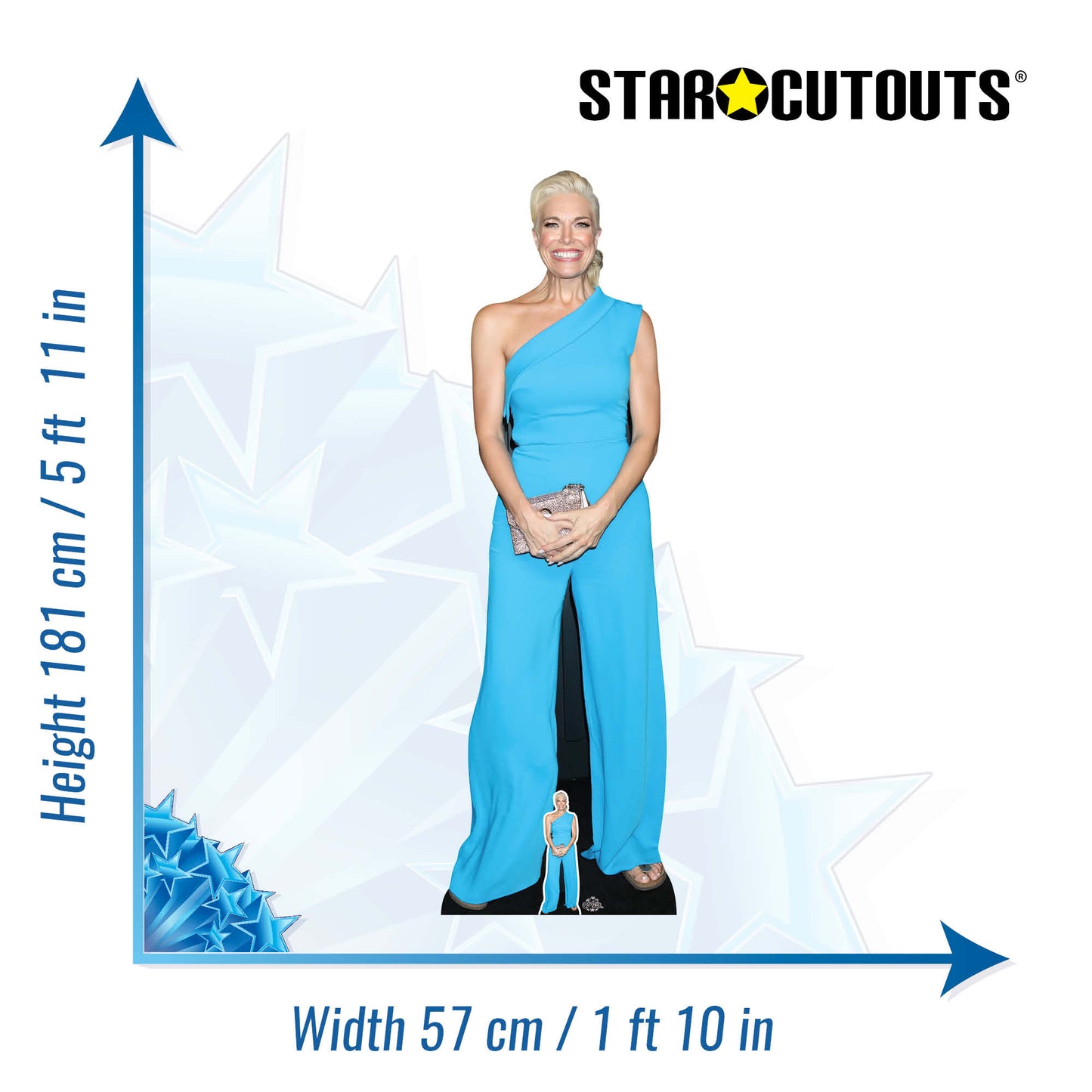 Hannah Waddingham Cardboard Cut Out Life Size With Mini