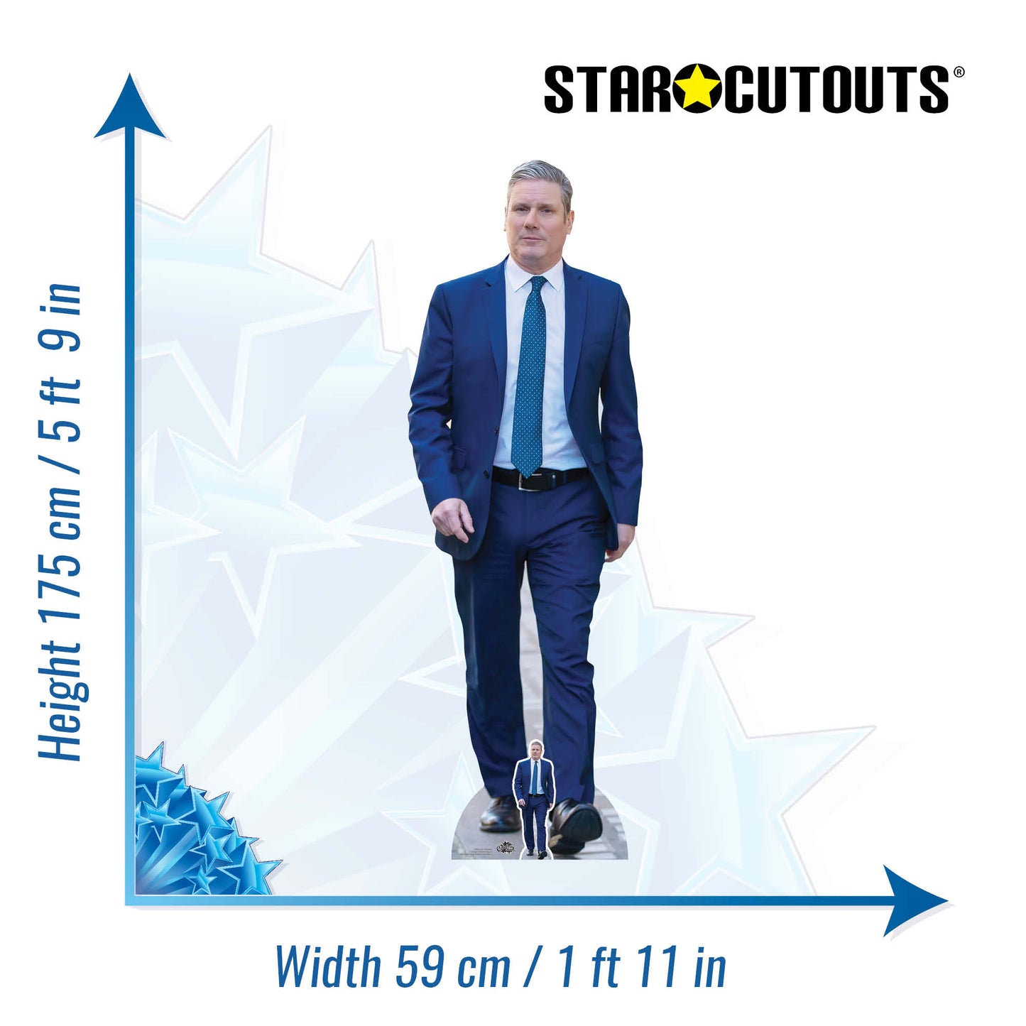Keir Starmer Labour Cardboard Cutout Politician - mycardboardcutout