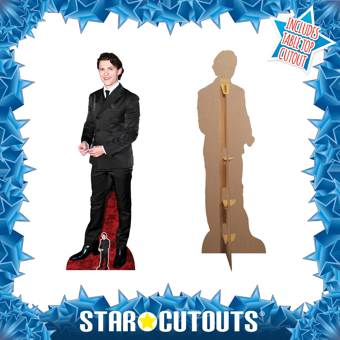 Tom Holland Smile & Cufflinks Cardboard Cutout