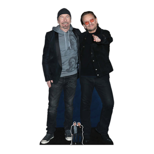Bono and Edge Lifesize Cardboard Cutout
