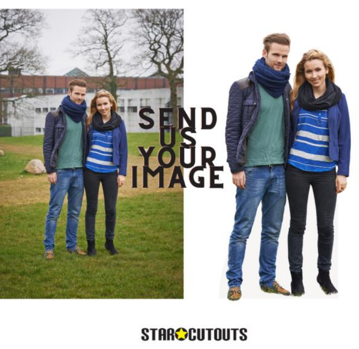 Personalised and Custom Cardboard Cutouts - Only Add To Cart Once Imag