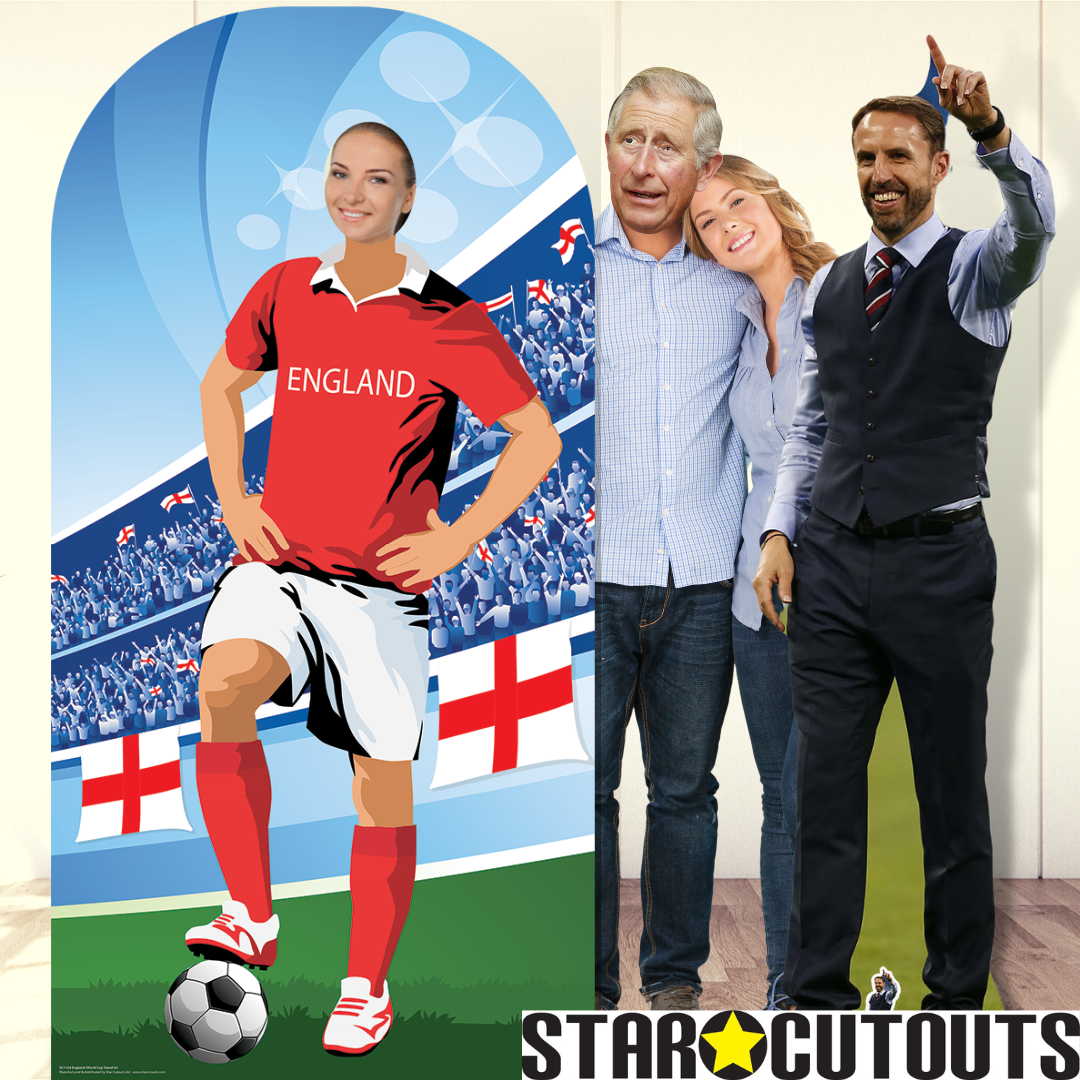 England World Tournament Football Stand-IN NEW Cardboard Cutout