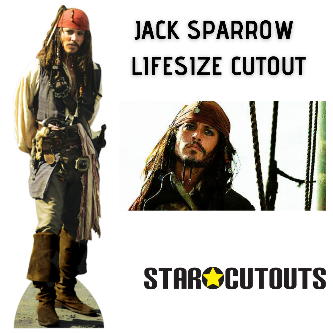 jack sparrow johnny depp cardboard cutout