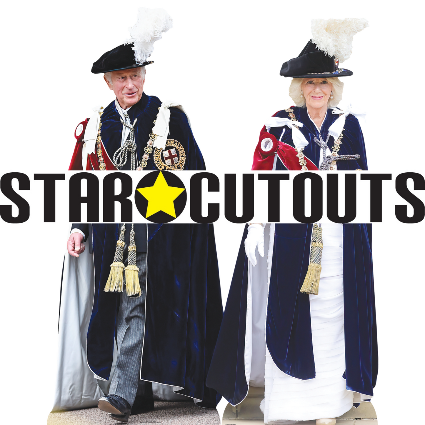 King Charles Royal Family Garter Cardboard Cutout - mycardboardcutout