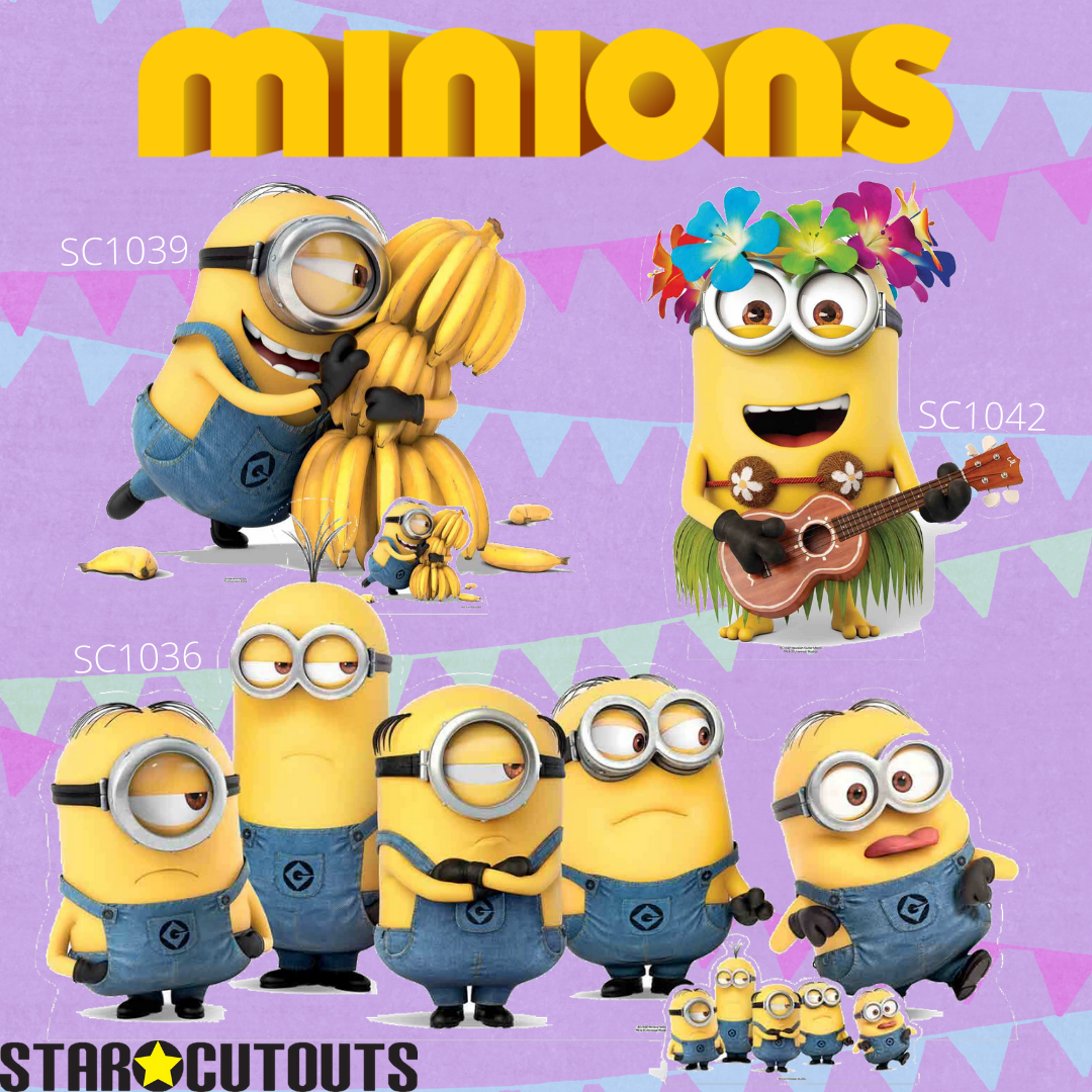 despicable me minions cardboard cutouts party decorations
