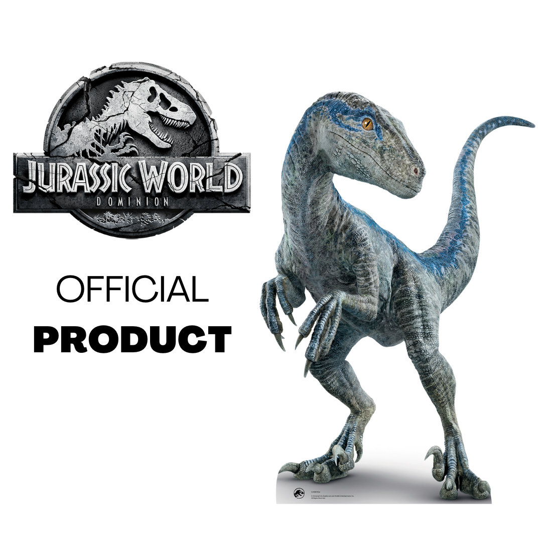 Mother Blue  Raptor Jurassic World Dominion  Cardboard Cutout