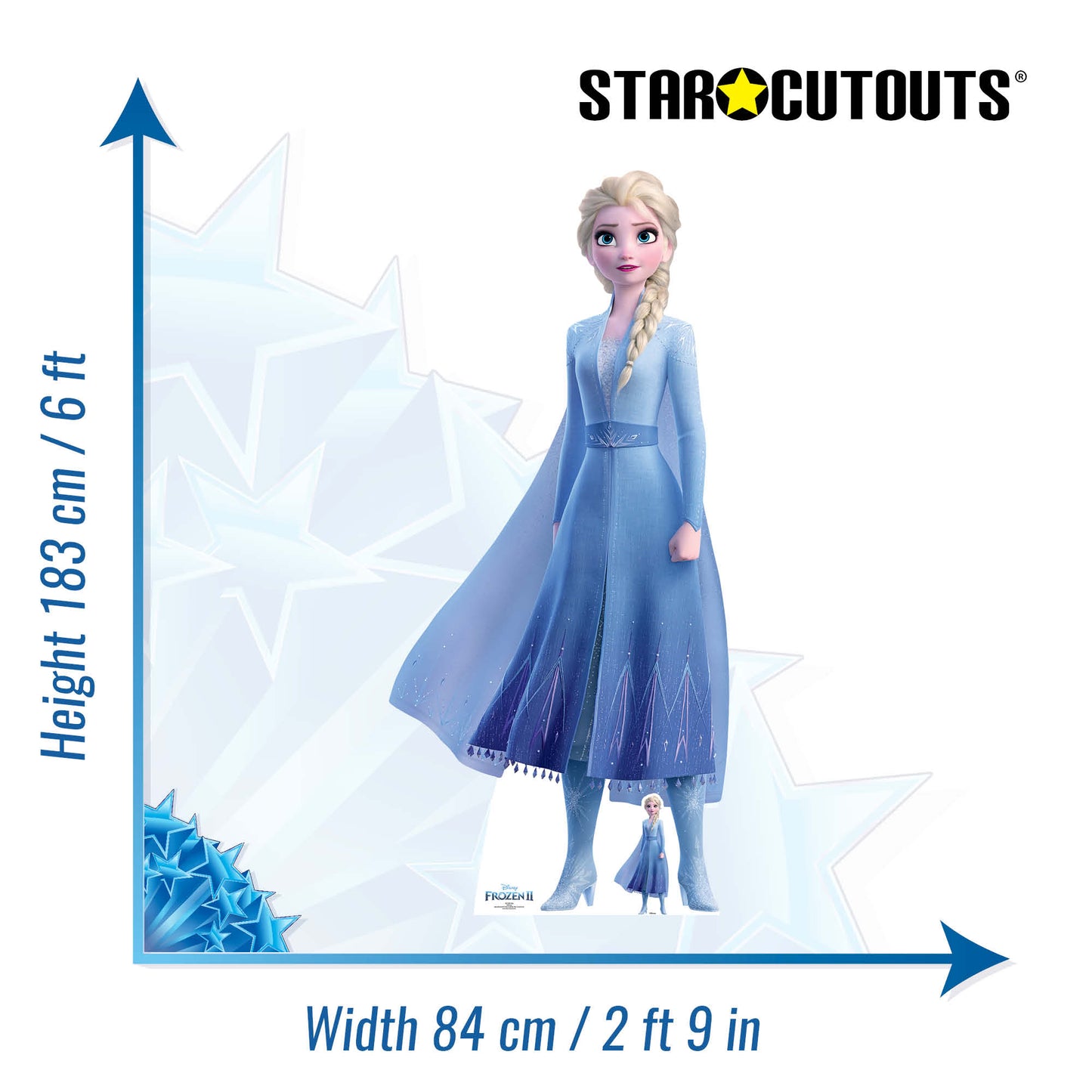 Elsa Princess Frozen Cardboard Cutout