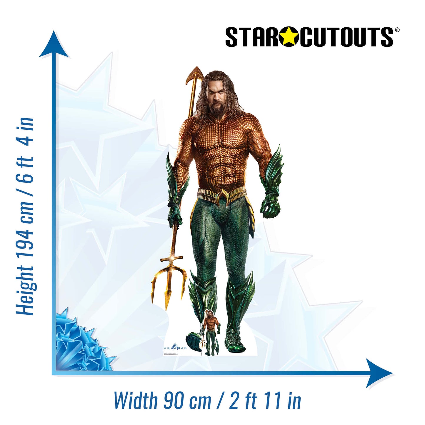 Aquaman Jason Momoa Cardboard Cutout - mycardboardcutout