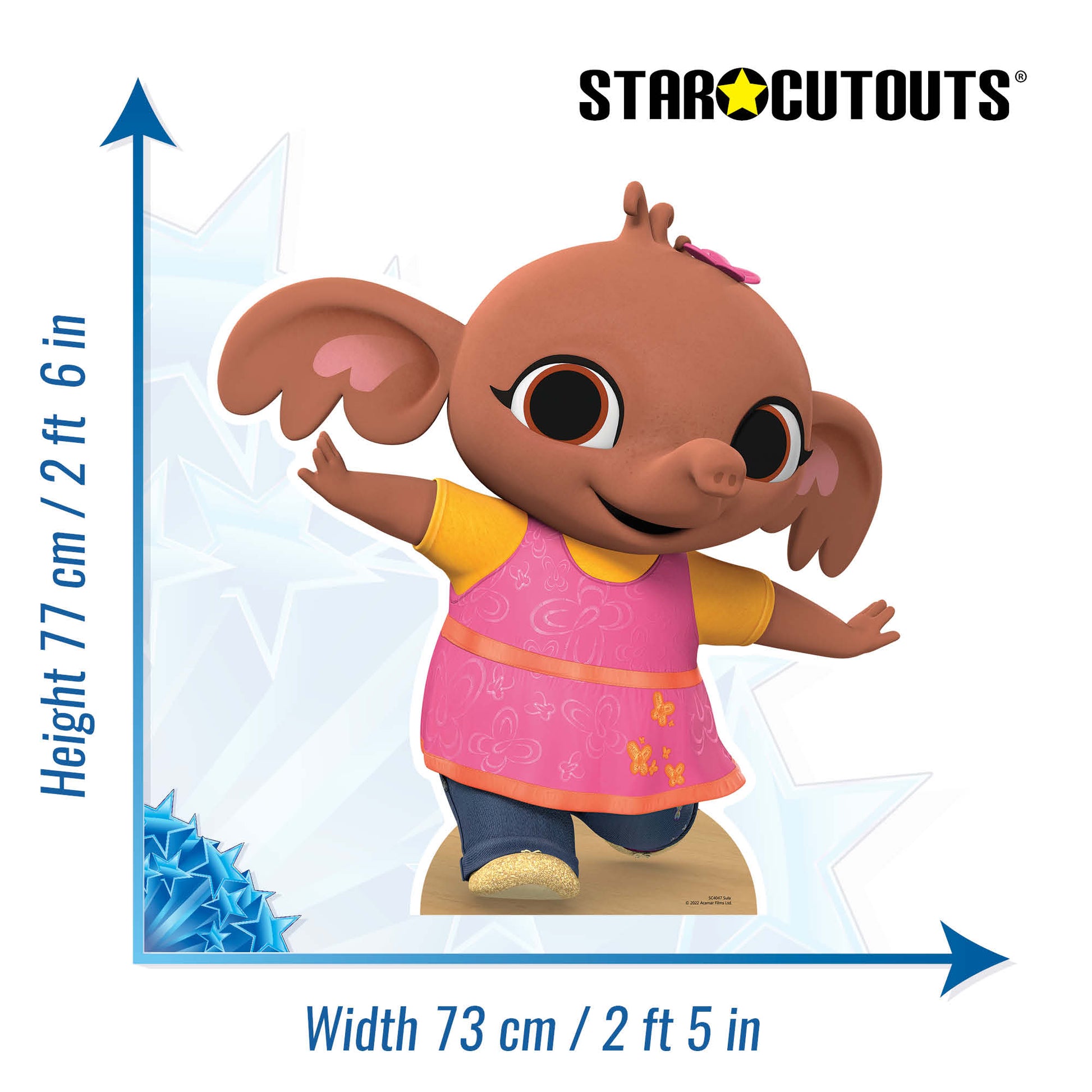 Sula Baby Elephant Cardboard Cutout Official Bing Toy MyCardboardCutout