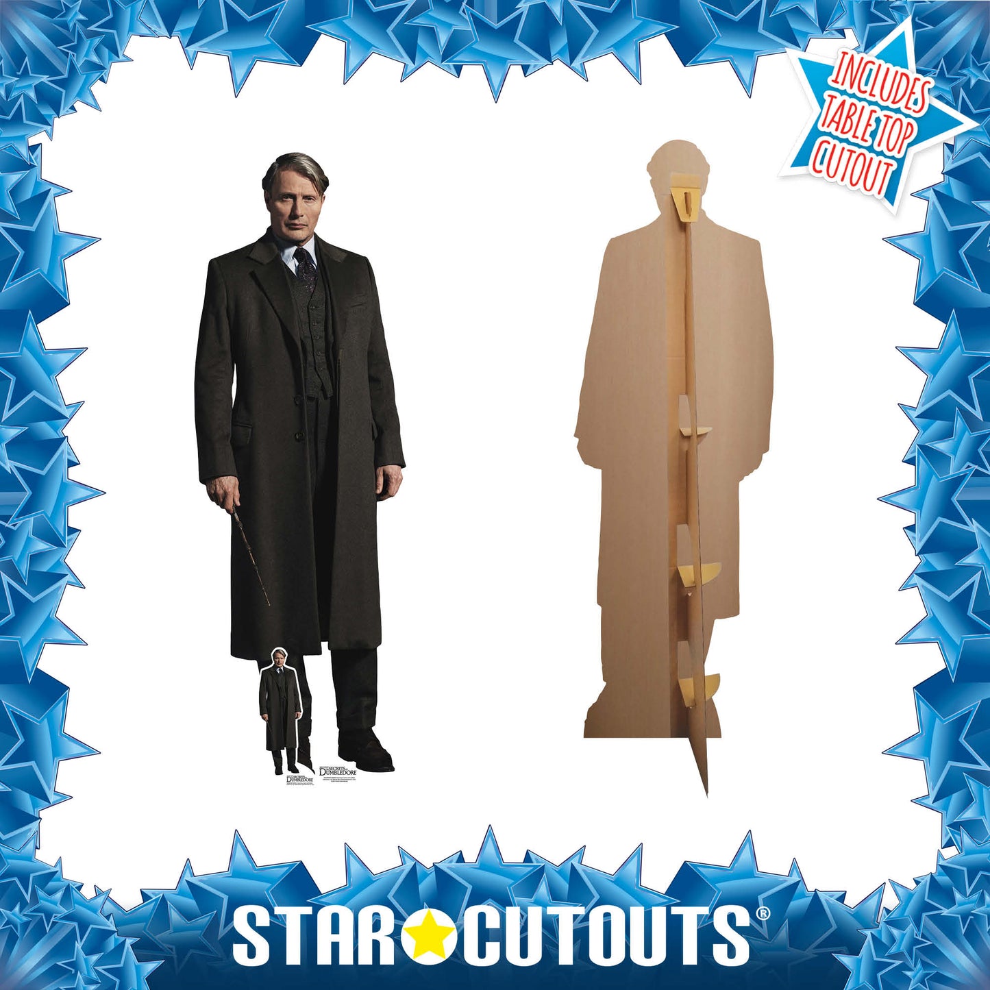 Gellert Grindelwald Mads Mikkelsen The Secrets of Dumbledore Cardboard Cutout Lifesize - mycardboardcutout