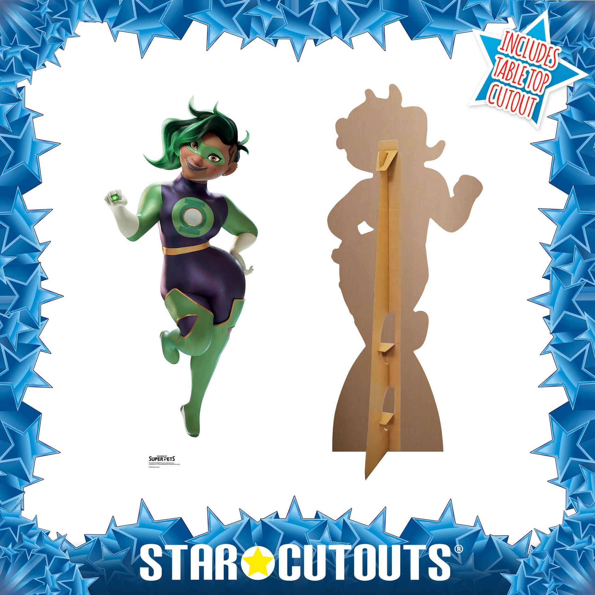 Green Lantern DC League of Super Pets Cardboard Cutout - mycardboardcutout