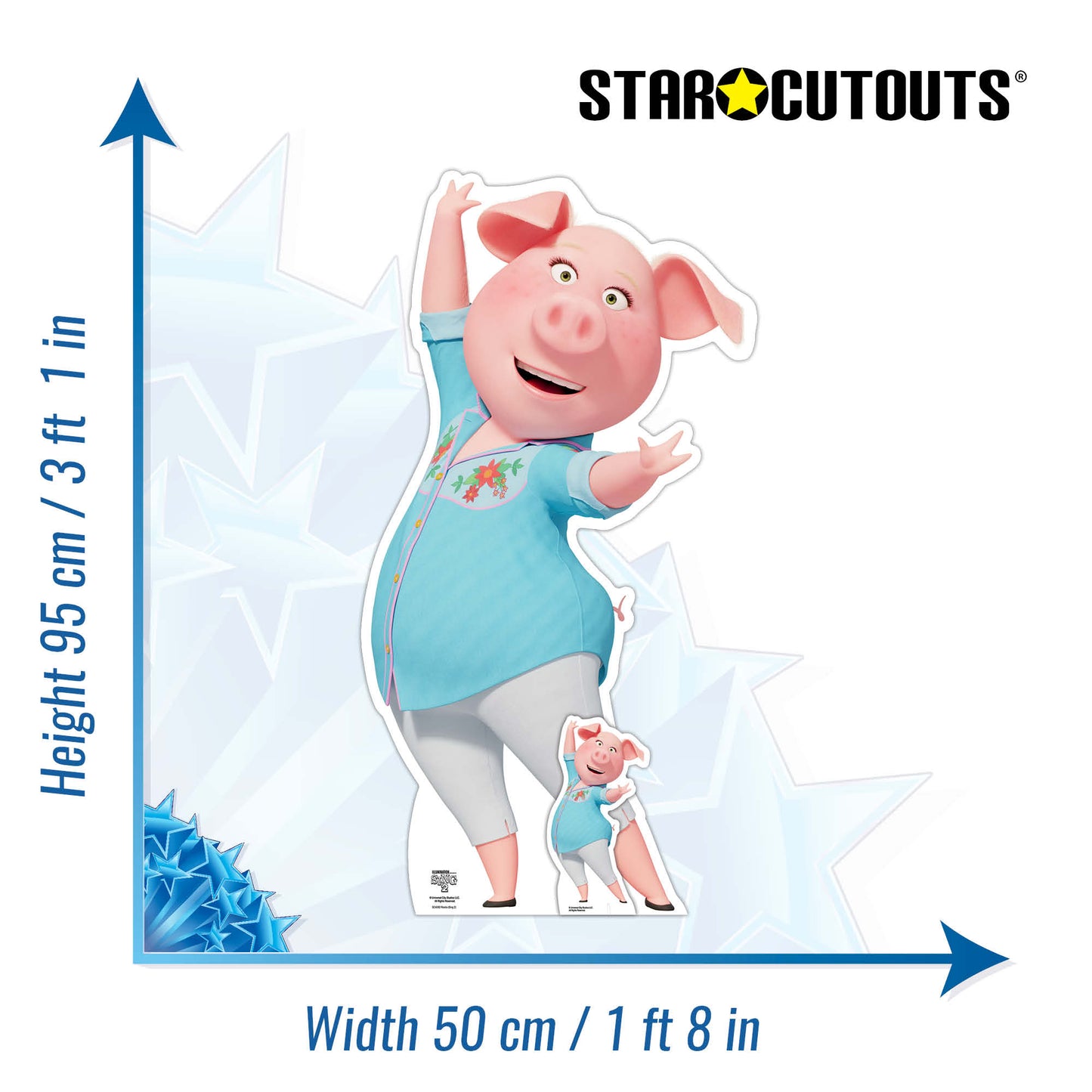Rosita Pig Sing 2 Cardboard Cutout Official My Cardboard Cutout