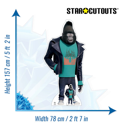 Johnny Mountain Gorilla Sing 2 Cardboard Cutout Official - mycardboardcutout