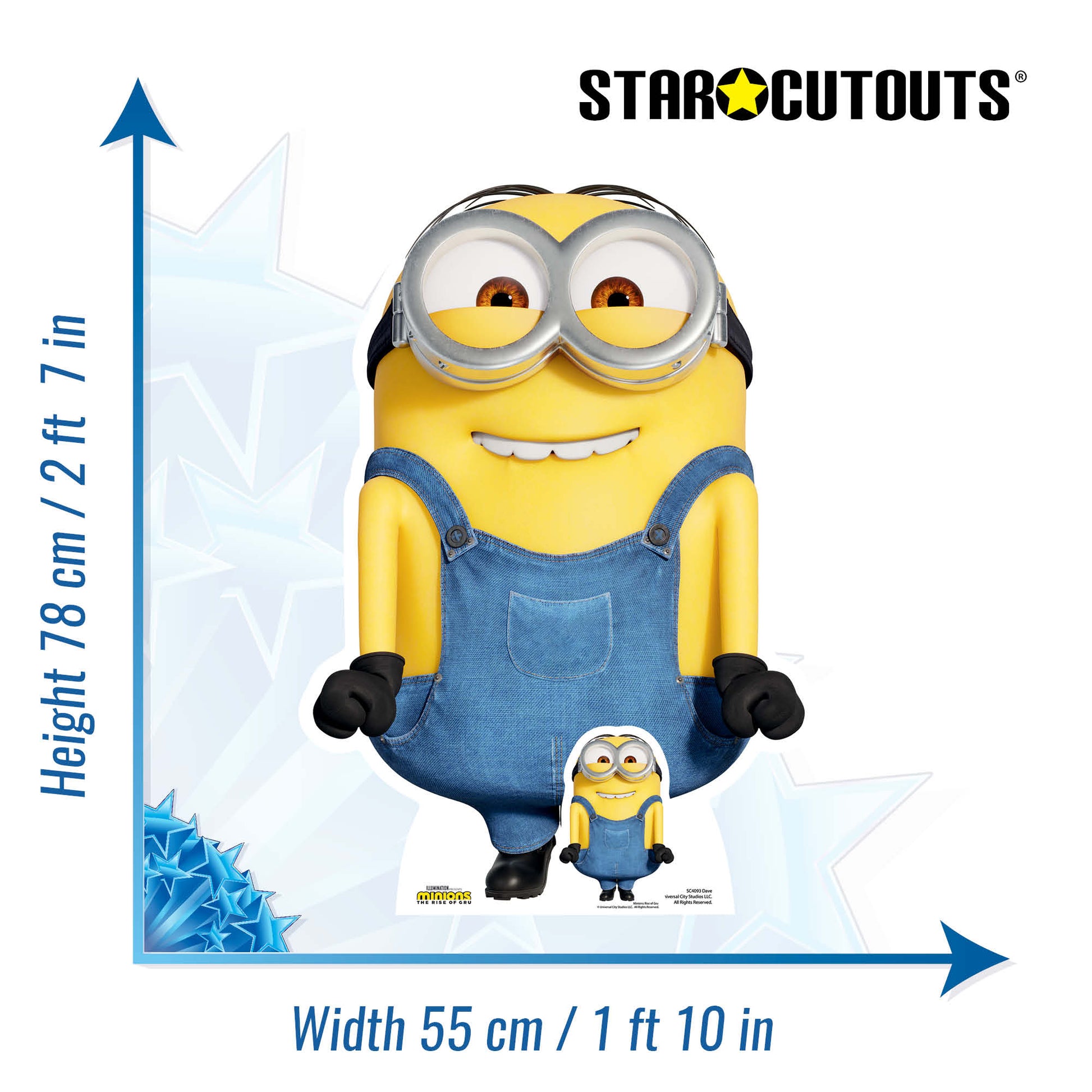 Dave Excited Minions Cardboard Cutout