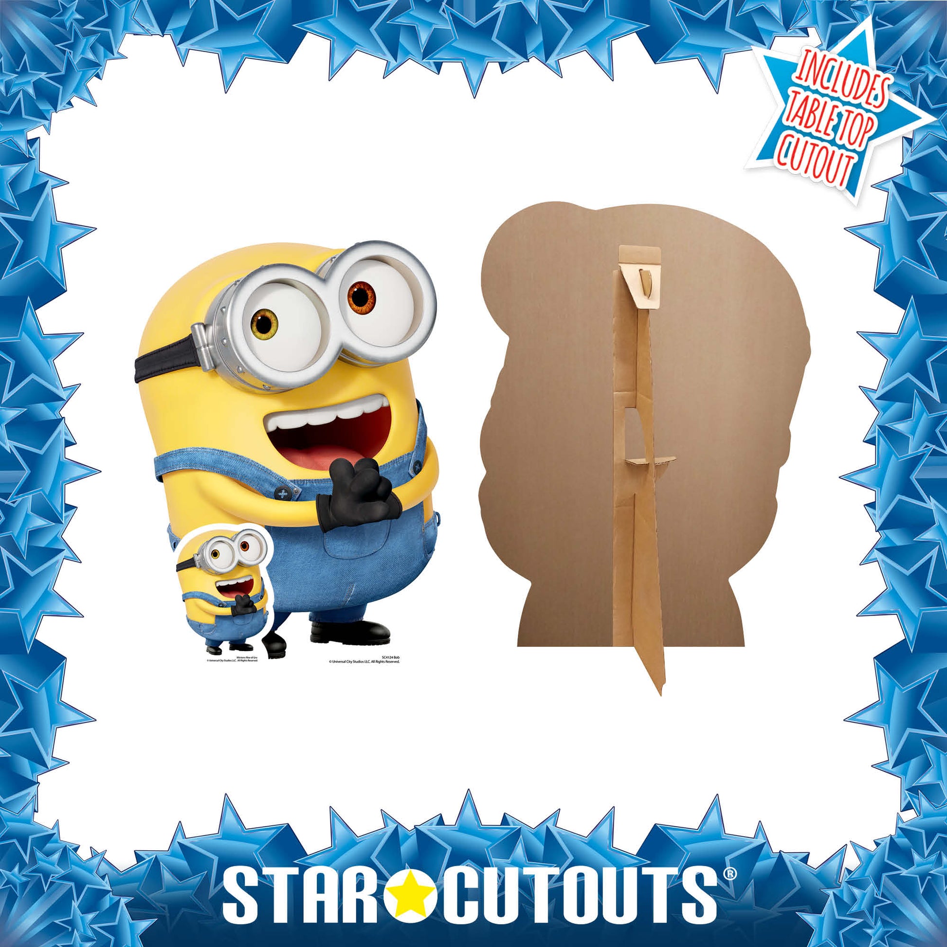 Bob Happy Minions 2 Despicable Me and Minions Cardboard Cutout - mycardboardcutout