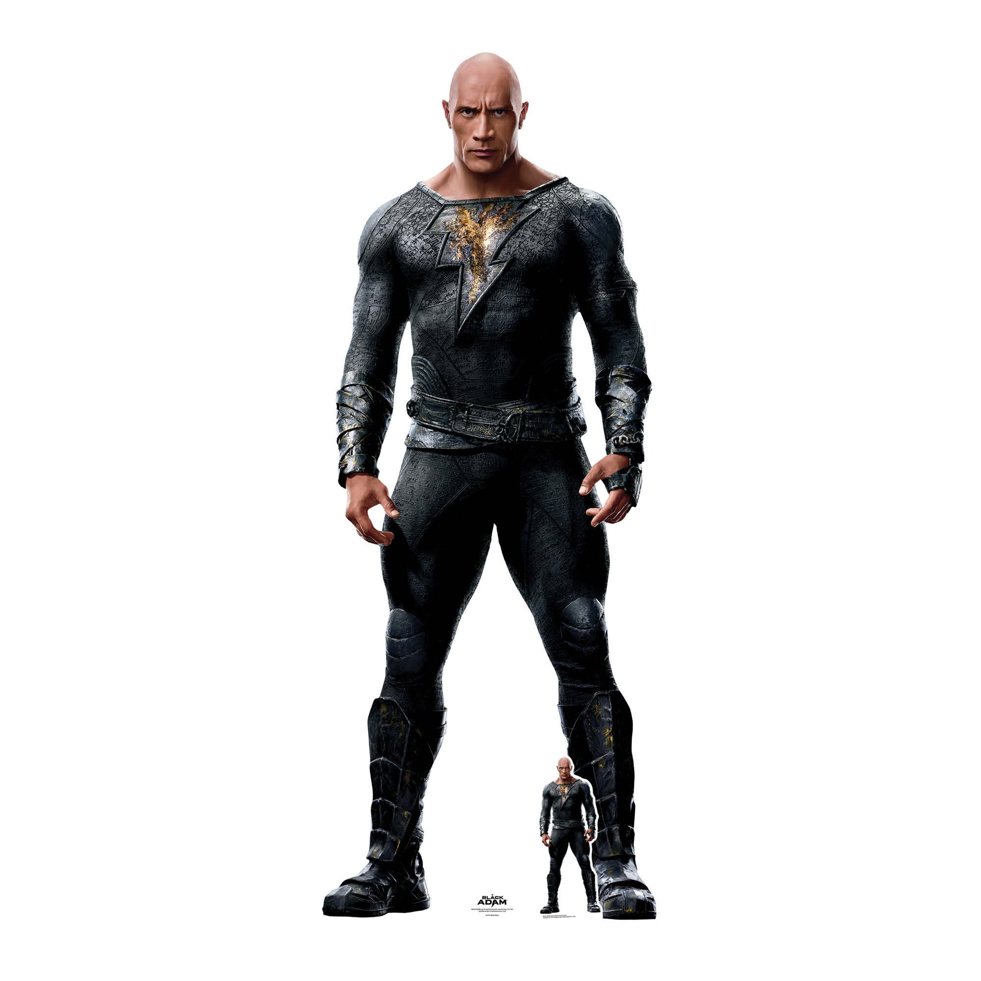 BLACK ADAM CARDBOARD CUTOUT The Rock facing front