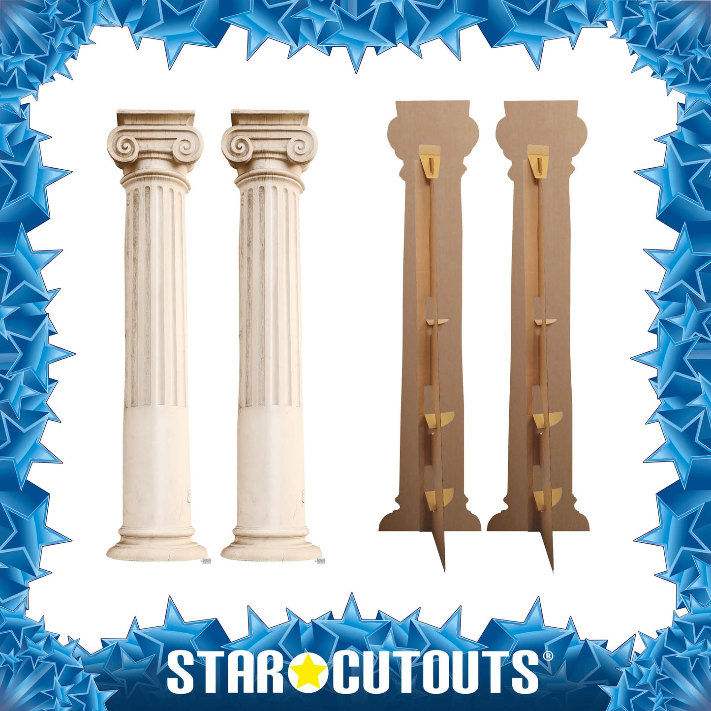 Two Roman Pillars Cardboard Cutout
