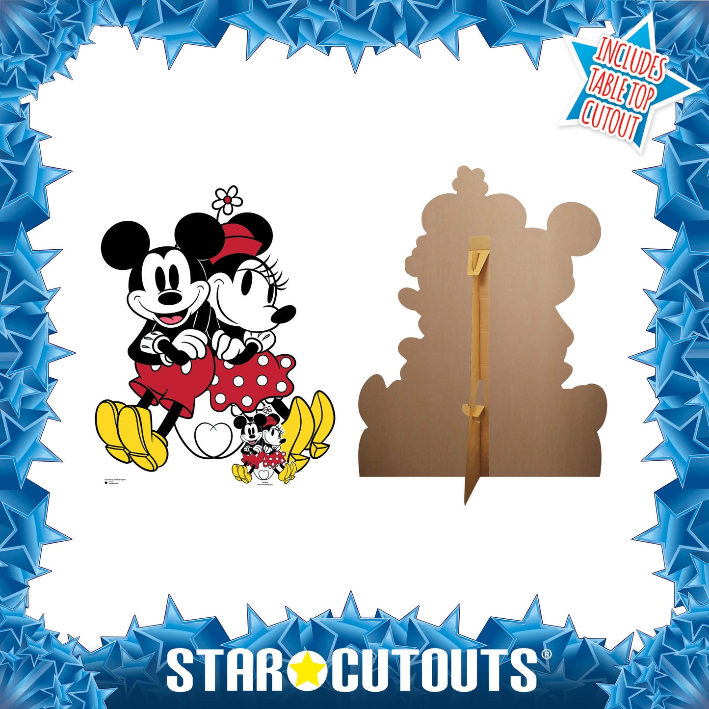 SC4155 Mickey & Minnie Cute Couple Together Cardboard Cutout Lifesize