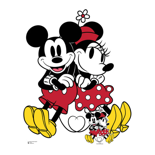 mICKEY AND mINNIE mOUSE cARDBOARD cUTOUT