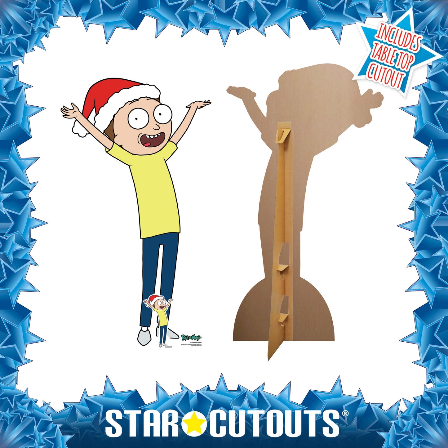 Morty Smith Happy Christmas Rick and Morty Cardboard Cutout