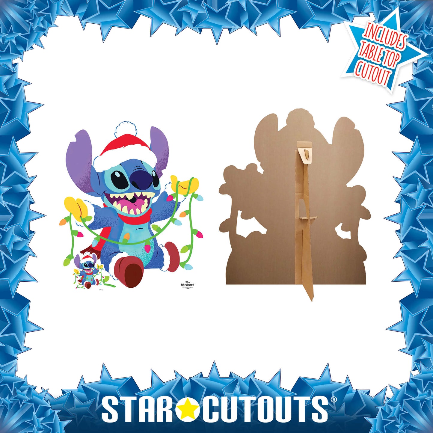 Stitch Christmas Cardboard Cutout With Mini Cardboard Cutout