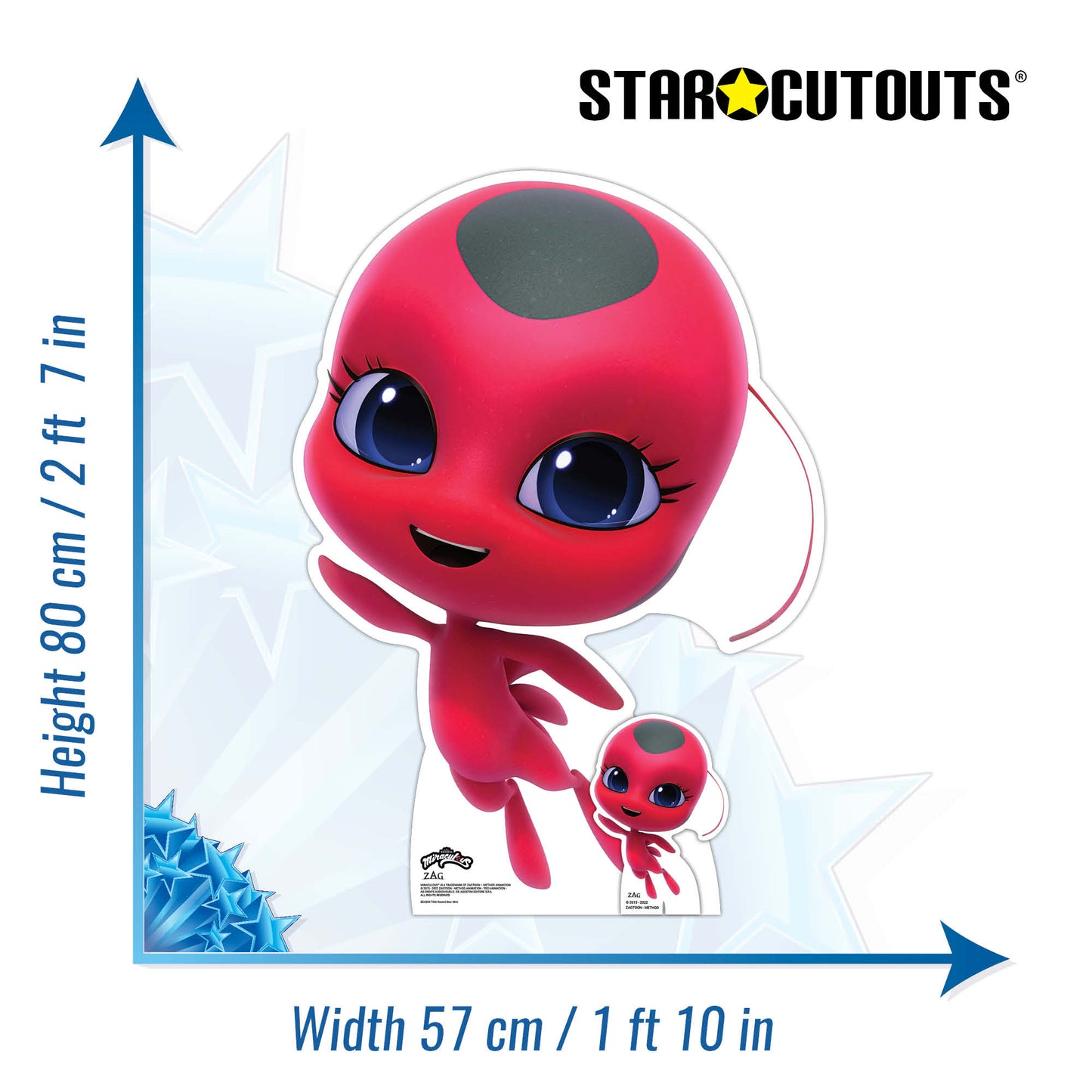 Tikki Kwami Miraculous Star Mini Cardboard Cutout