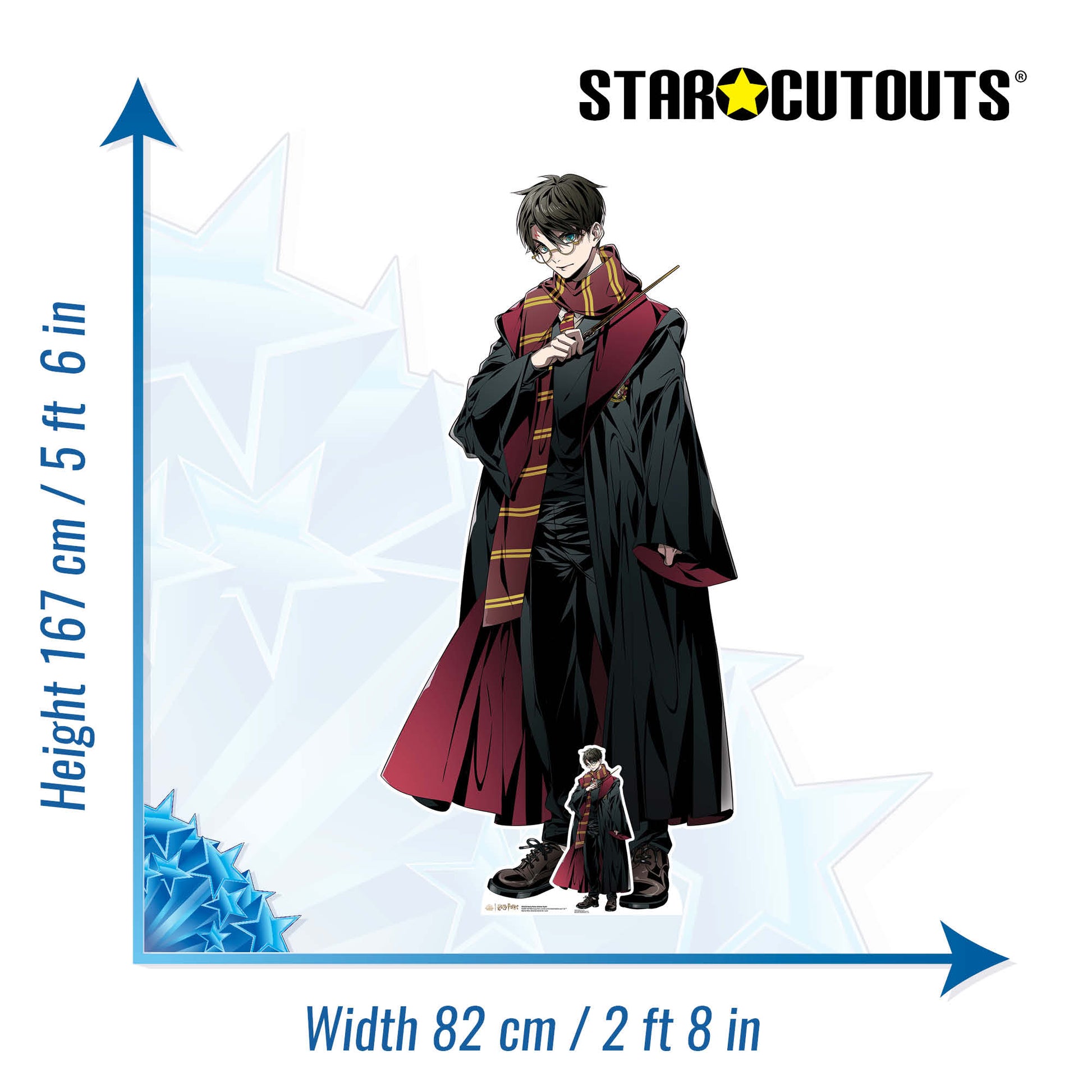 Harry Potter Anime Style Cardboard Cutout - mycardboardcutout
