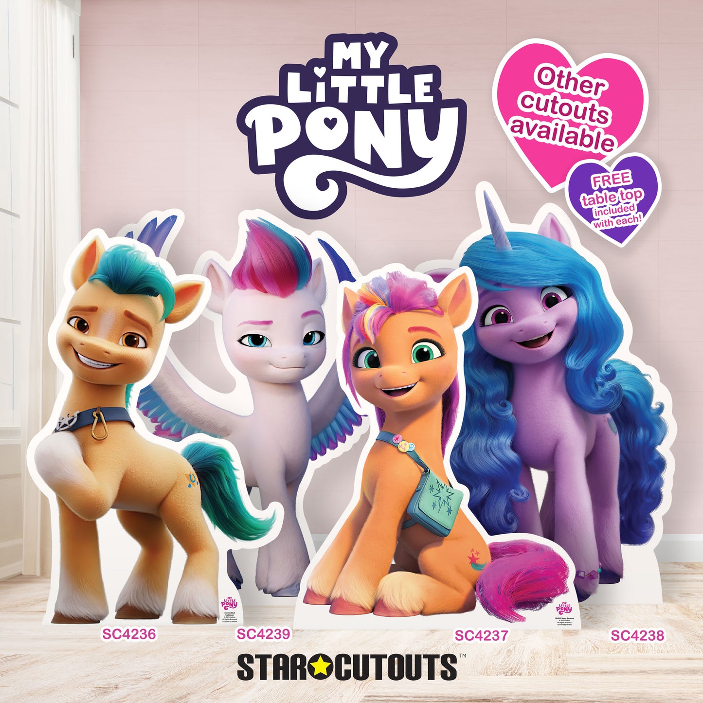 My Little Pony Star Mini Group Cardboard Cutout