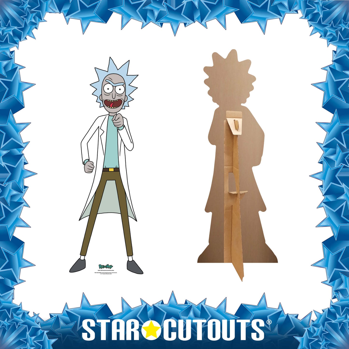Rick Sanchez Small - Rick and Morty Star Mini  Cardboard Cutout