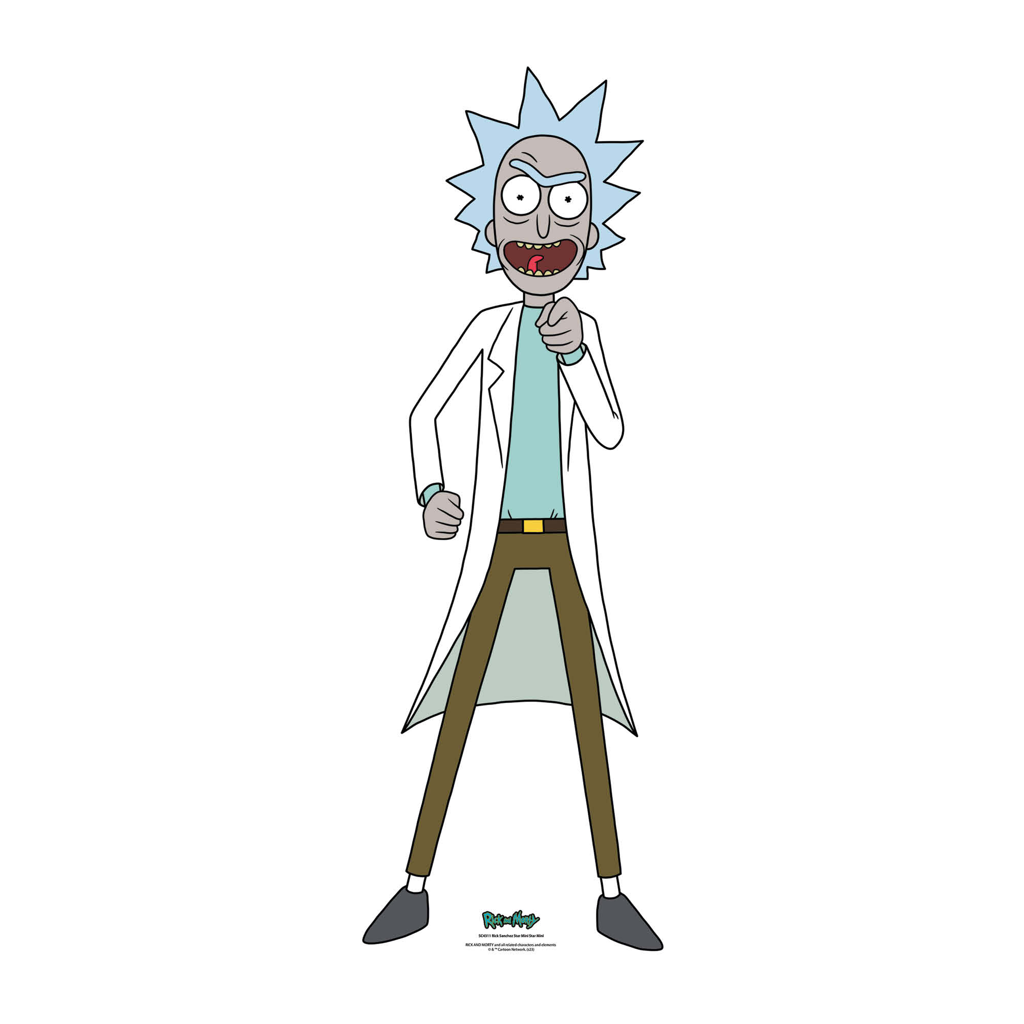 Rick Sanchez Small Rick and Morty Star Mini Cardboard Cutout