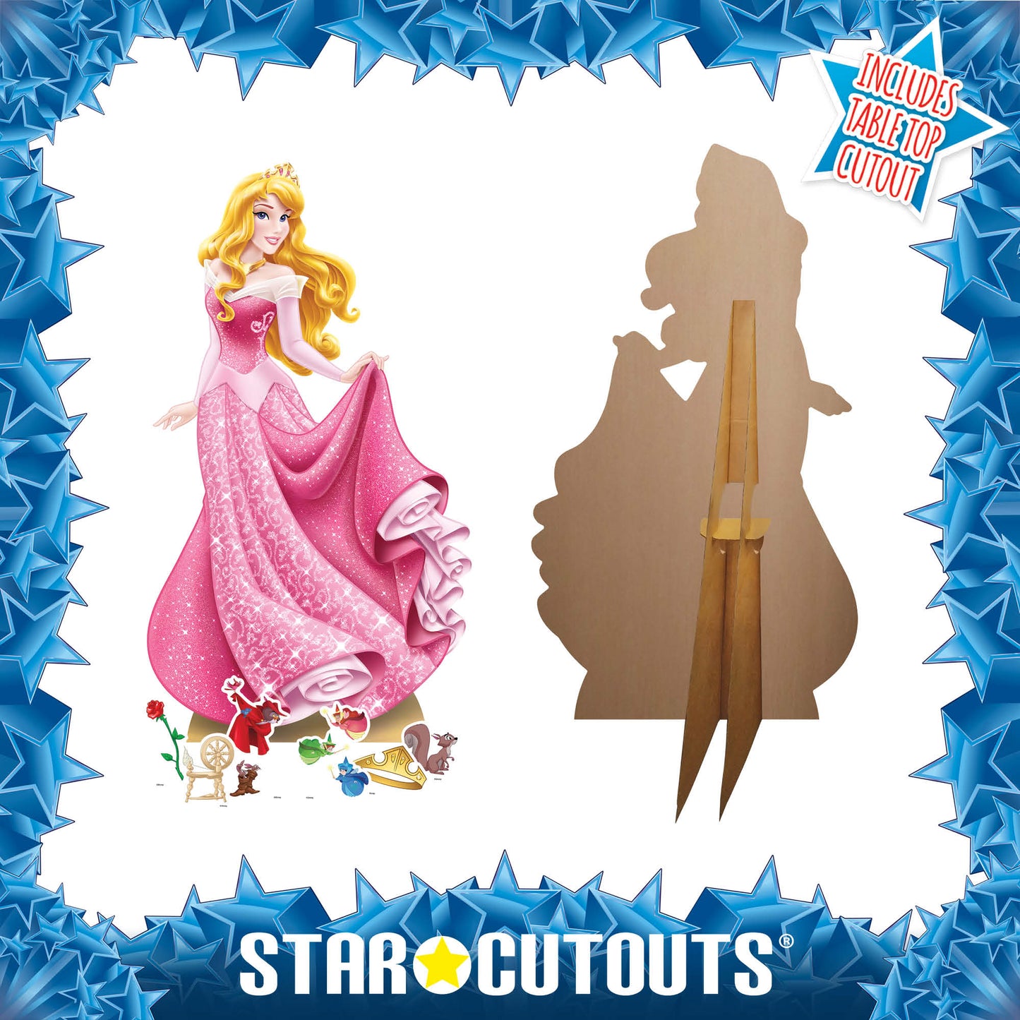 Aurora Sleeping Beauty Cardboard Cutout Party Decorations With Six Mini Party Decorations