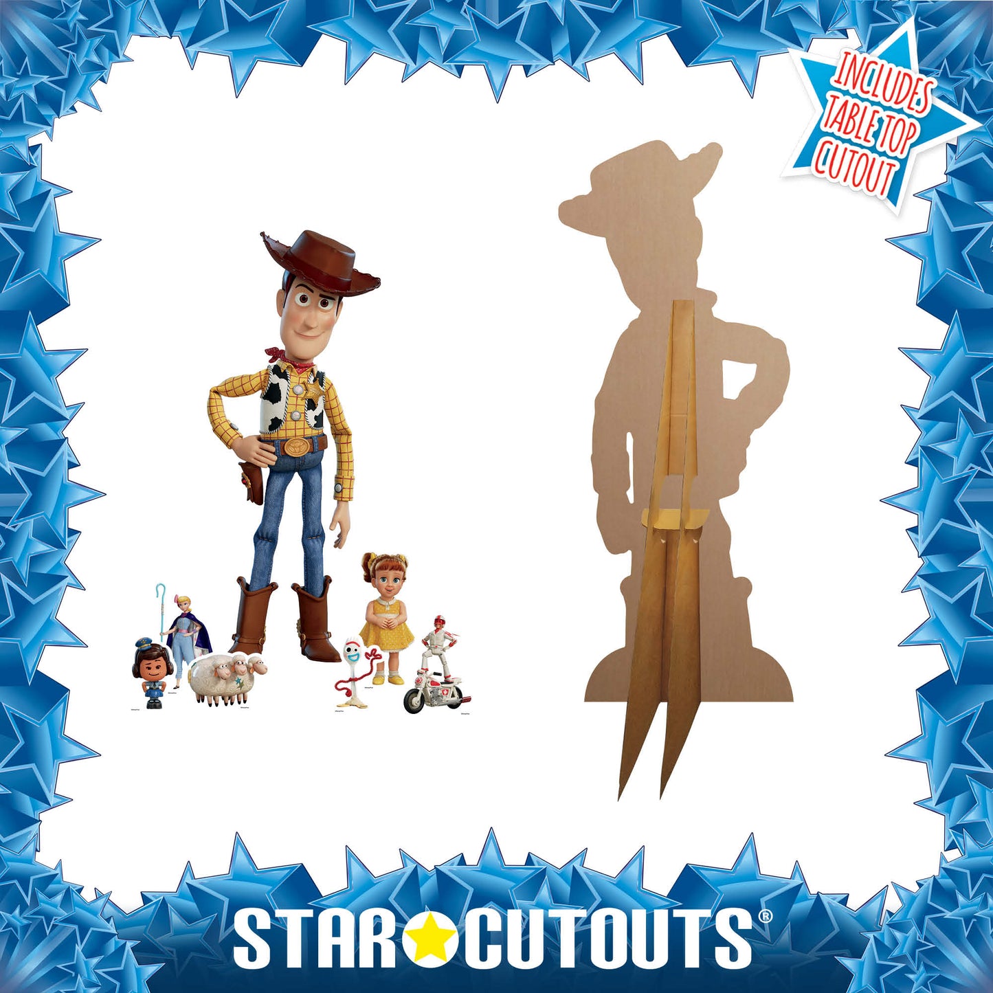 Woody Toy Story Cardboard Cutout Party Decorations With Six Mini Party Decorations
