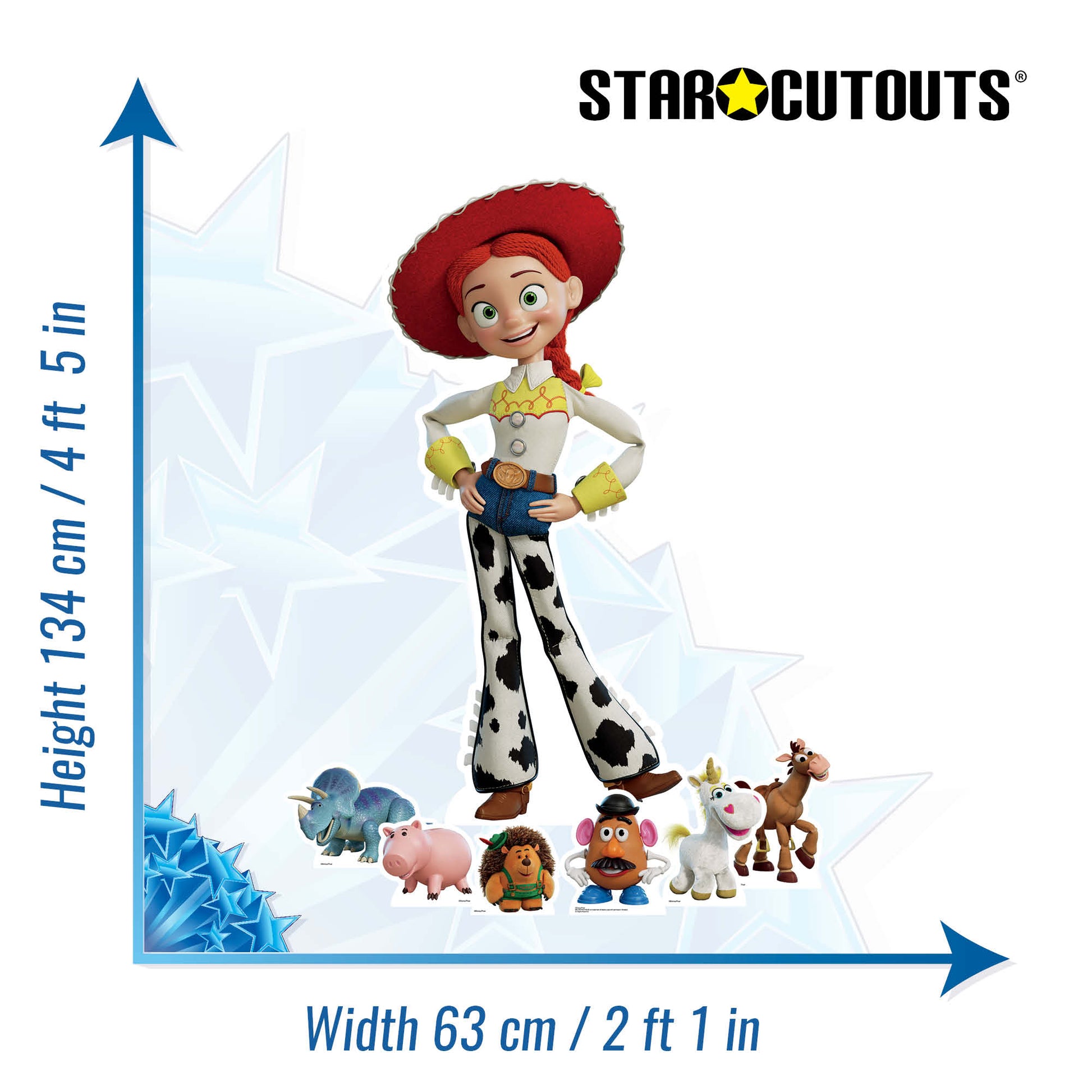 Beautiful Jessie Toy Story Cardboard Cutout Party Decorations