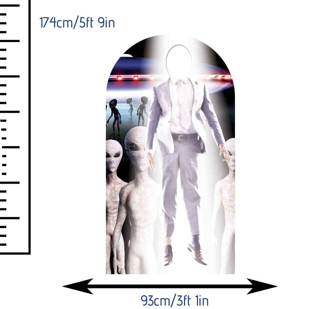 Tall Alien Abduction Lifesize Stand In Cutout mycardboardcutout