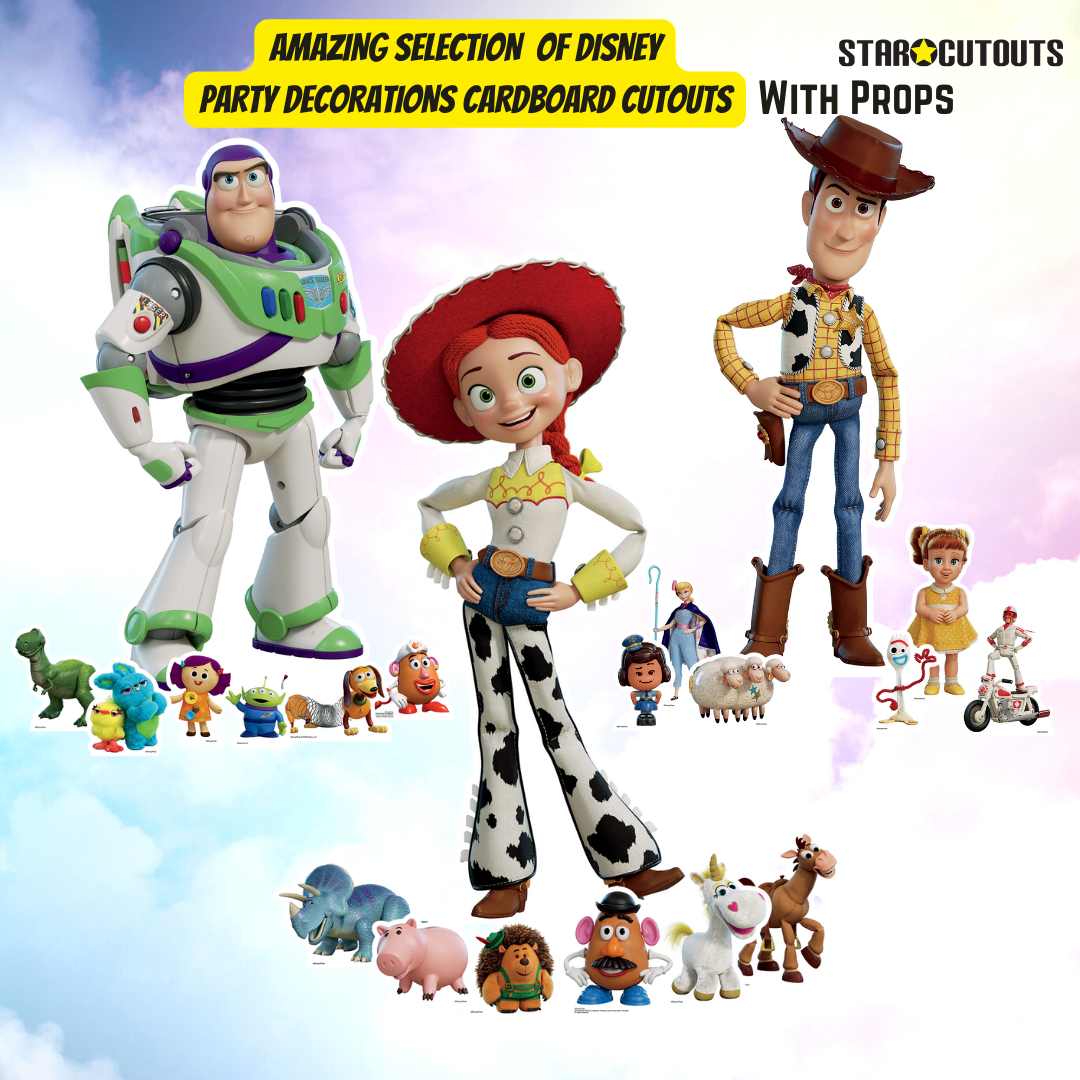 Jessie Toy Story Cardboard Cutout Party Decorations With Six Mini Party Decorations