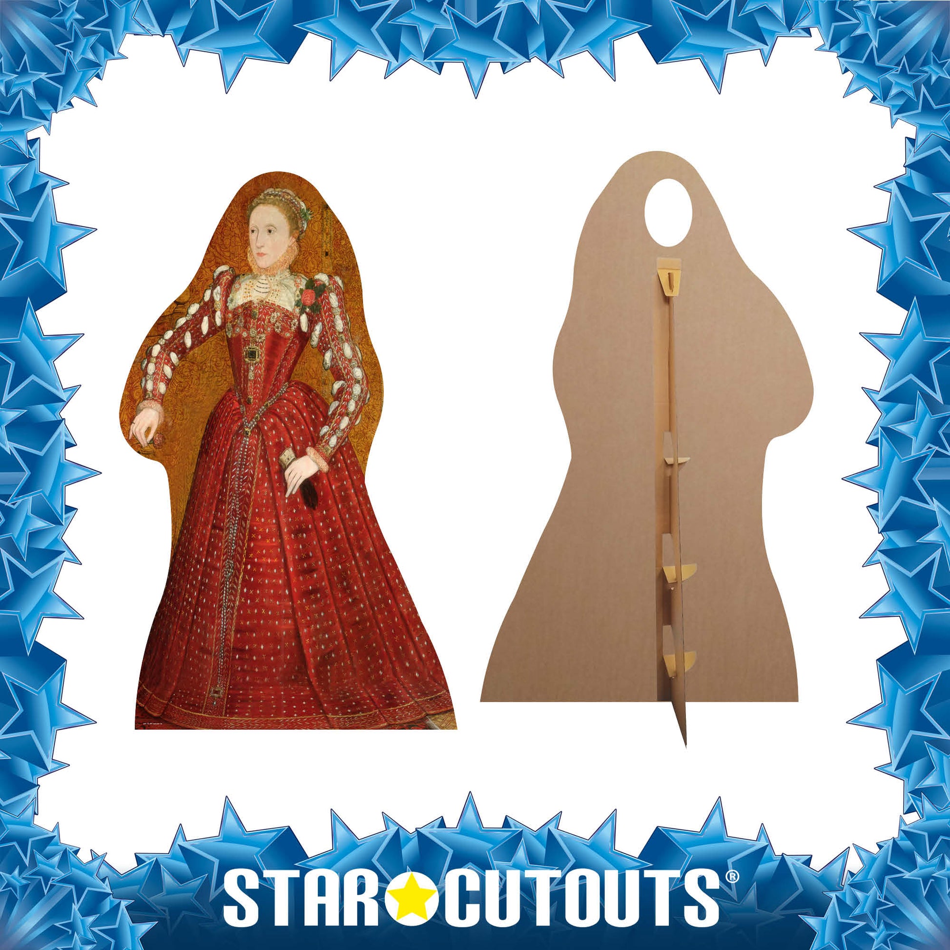 Tudor Woman Stand-In Cardboard Cutout - mycardboardcutout