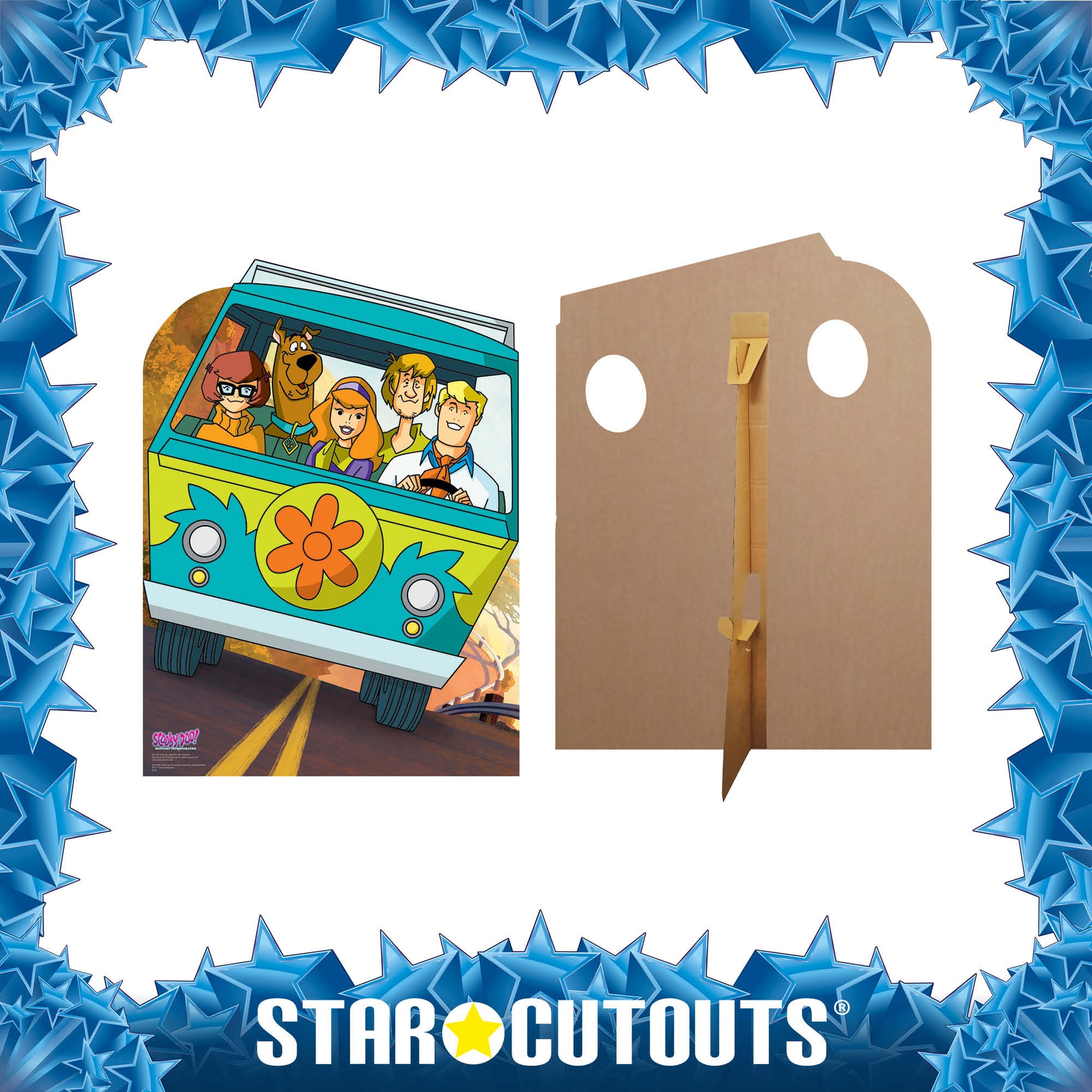 Scooby Doo Adventures Mystery Machine Van StandIn Cardboard Cutout Lifesize - mycardboardcutout