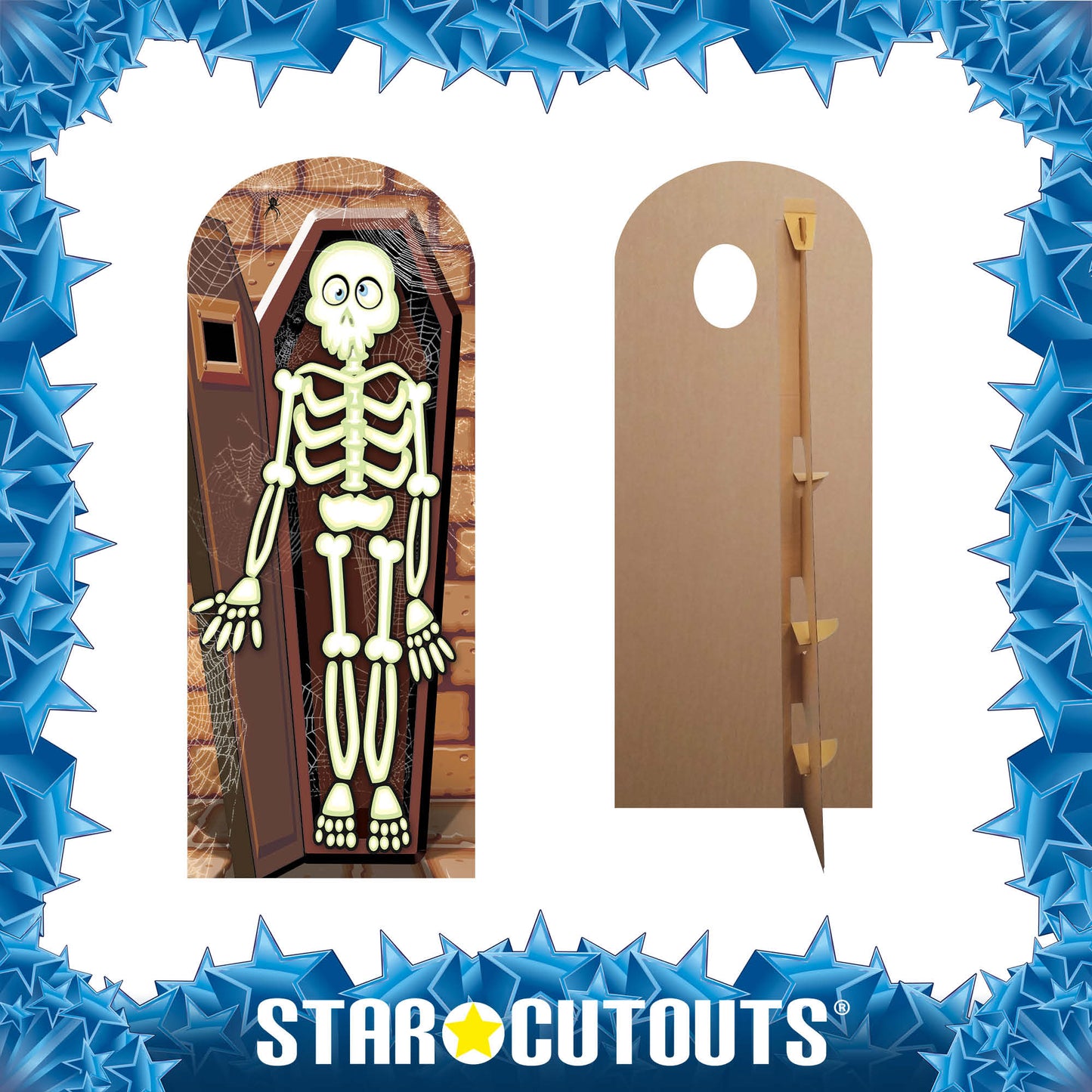 Skeleton Stand In Cardboard Cutout Lifesize