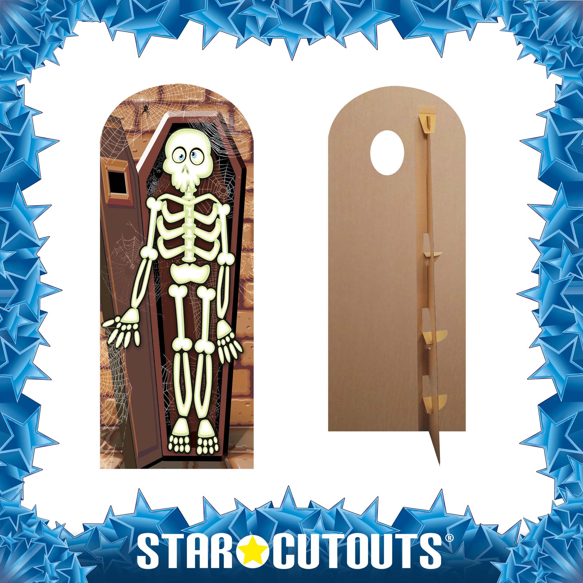 Skeleton Stand In Cardboard Cutout Lifesize - mycardboardcutout