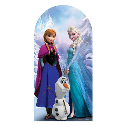 Frozen Stand In Adult Size Anna Elsa Olaf Cardboard Cutout