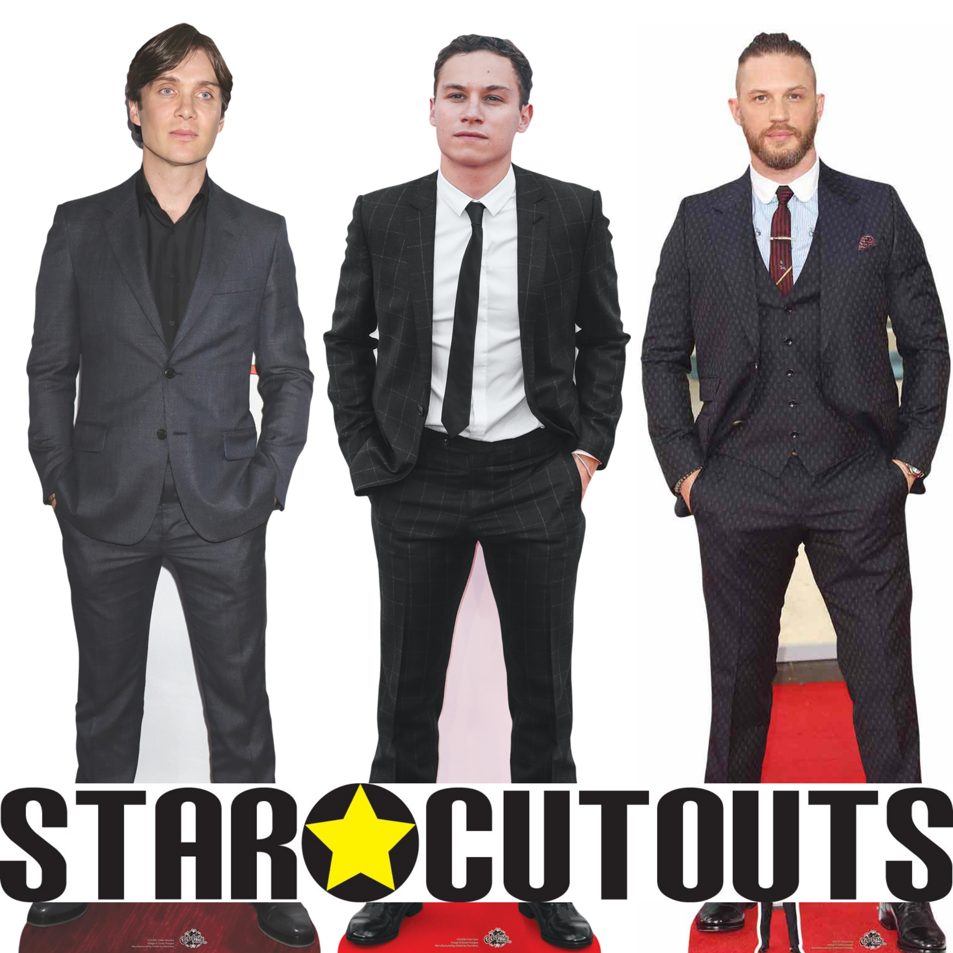 CS1176 Tom Hiddleston Red Suit Star Mini Height 90cm Cardboard Cutout - mycardboardcutout