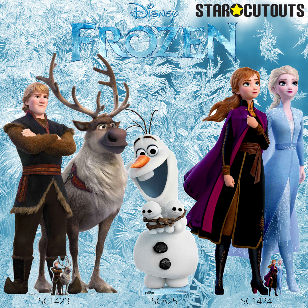 Frozen Stand In Child Size Anna Elsa Olaf Cardboard Cutout